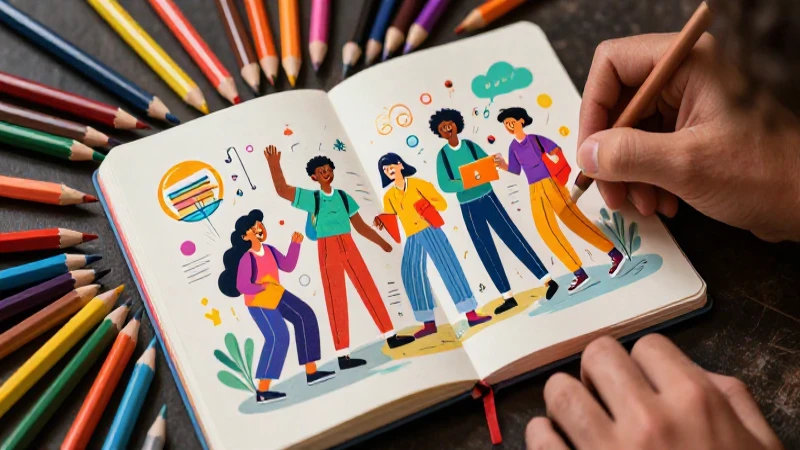 Múltiples lenguajes Tercer grado de Secundaria (2025-2026) 17 Ilustración educativa vibrante en estilo profesional