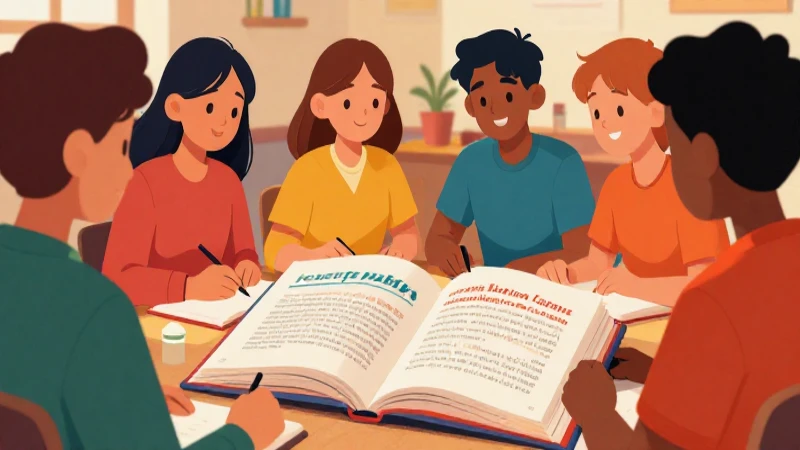Estudiantes diversos aprenden idiomas con interés