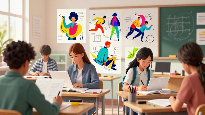 Ilustración vectorial educativa, moderna y clara
