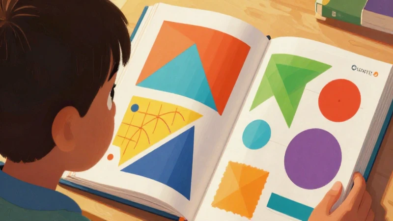 Nuestro libro de proyectos Tercer grado de Secundaria (2025-2026) 16 Libro geométrico ilumina a un estudiante curioso