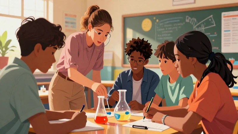 Nuestro libro de proyectos tomo 1 Primer grado de Telesecundaria (2025-2026) 19 Estudiantes colaboran en proyecto científico colorido