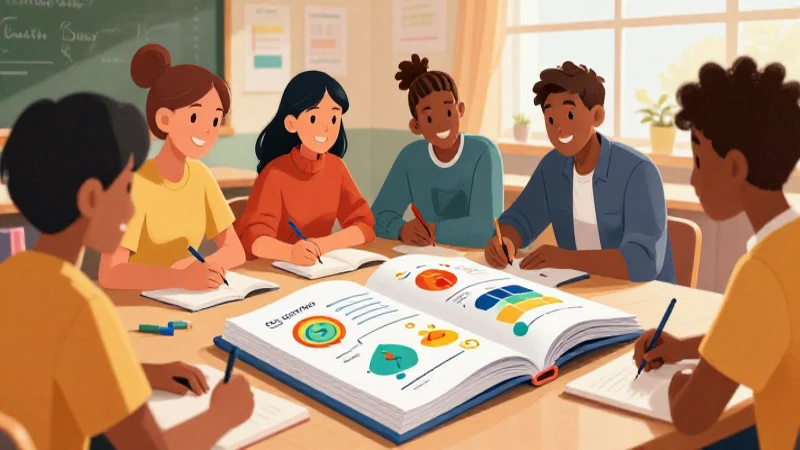 Nuestro libro de proyectos tomo 1 Primer grado de Telesecundaria (2025-2026) 20 Estudiantes diversos aprenden en clase, alegre y dinámica