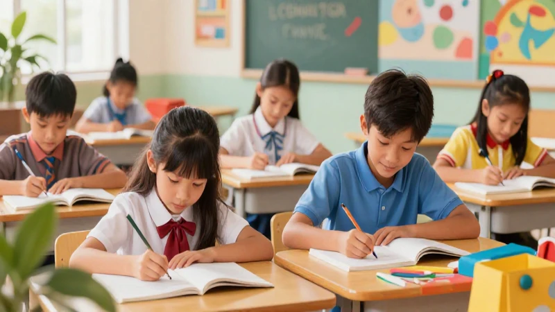 Ilustración educativa vibrante y profesionalmente diseñada