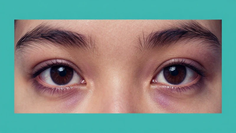 Ojeras oscuras con textura suave y académica