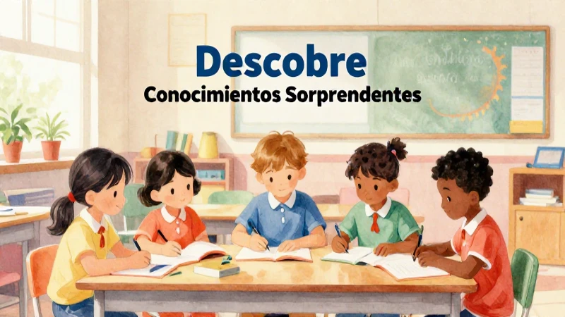 Niños aprenden en un aula colorida