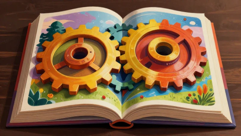 Ilustración vibrante sobre conocimiento y educación