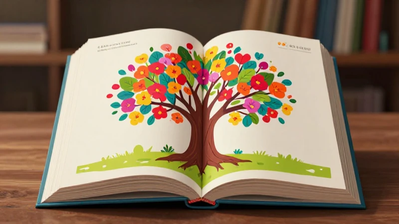Ilustración educativa vibrante y moderna