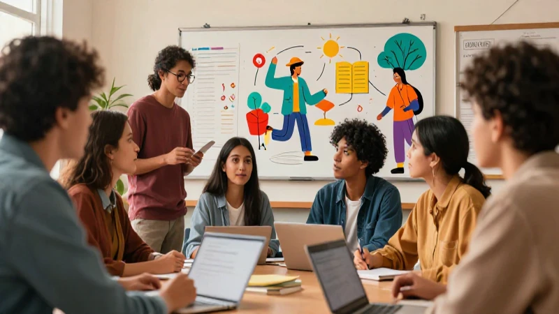 Jóvenes colaboran creativamente en taller académico
