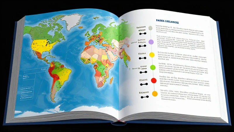 Mapa e ilustración educativa sobre el español