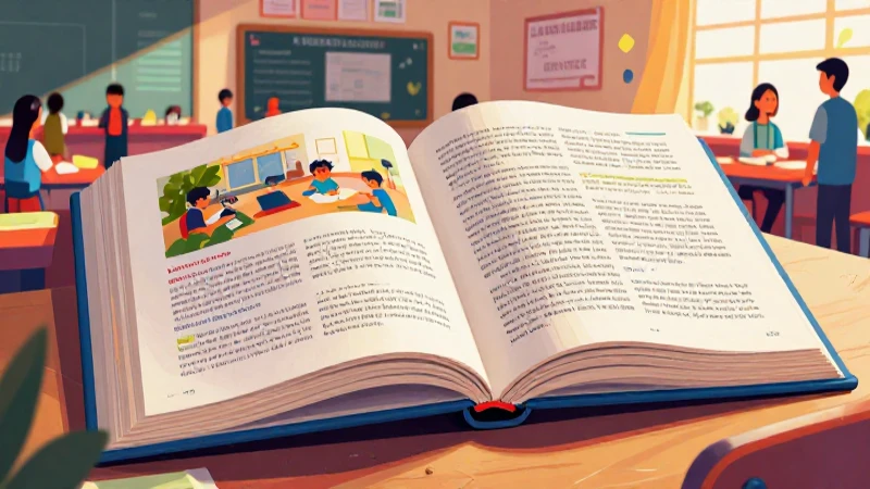 Ilustración vibrante y moderna para libro educativo