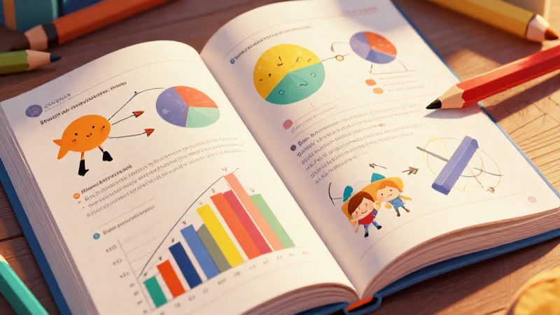 Ilustración vibrante y dinámica para libro educativo