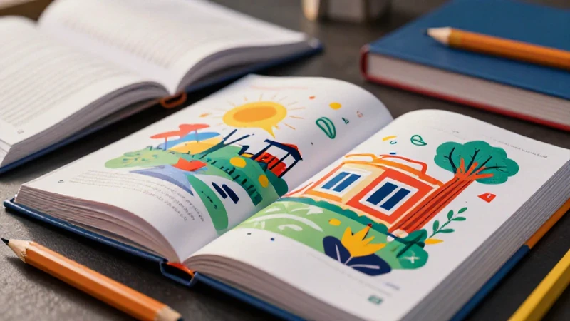 Libros y útiles escolares con diseño moderno