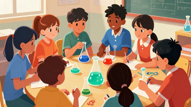 Estudiantes exploran ciencia con arte colorido