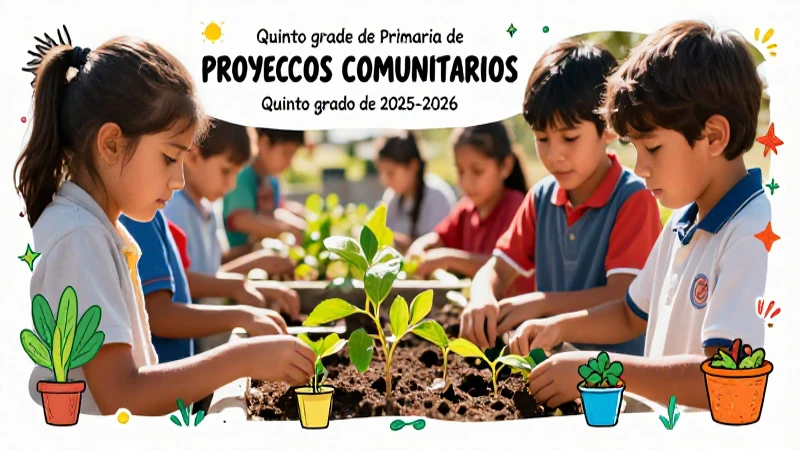 Libro infantil sobre proyectos comunitarios escolares