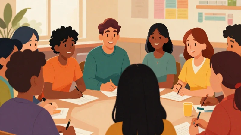 Reunión vibrante con personas diversas y alegres