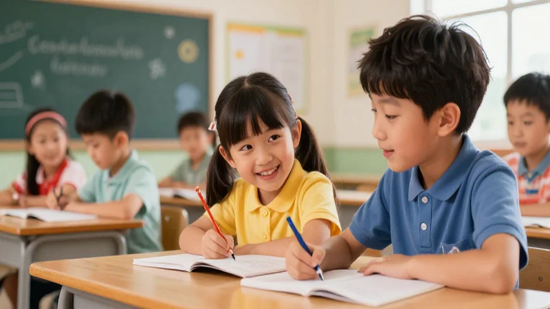 Ilustración vibrante y educativa para niños
