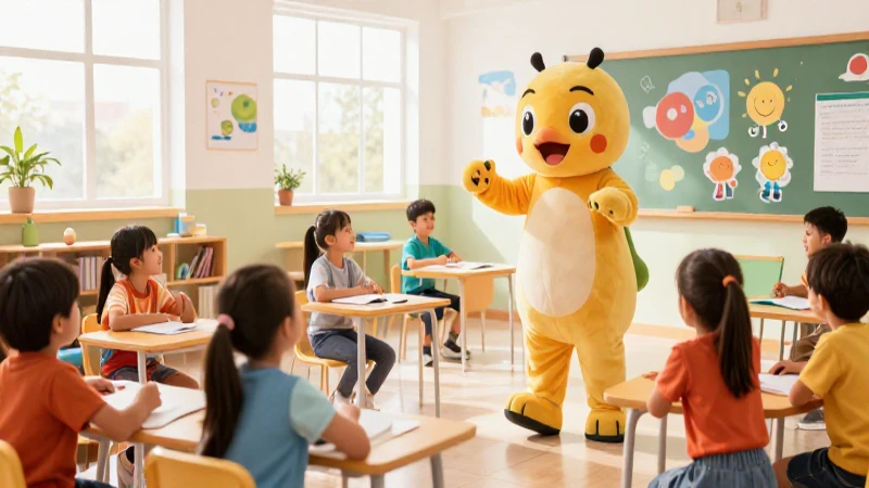 Aula vibrante y llena de curiosidad infantil