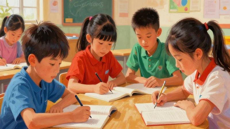 Niños aprenden con arte vibrante y cercano