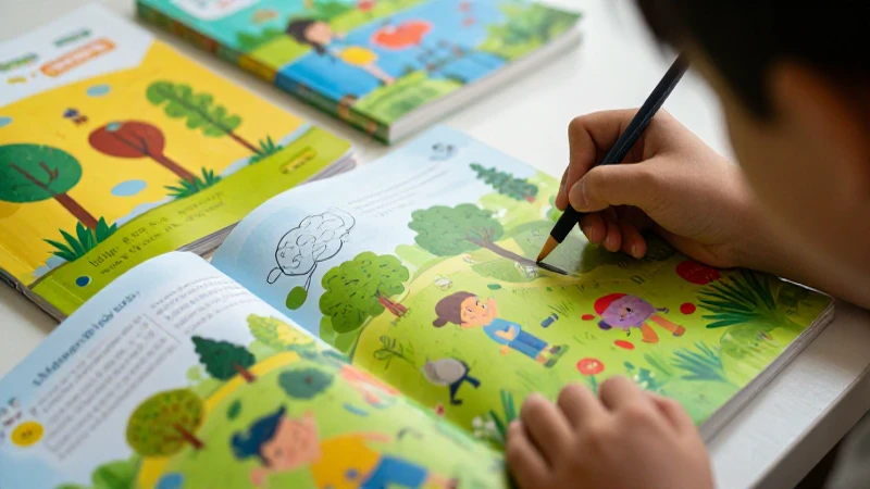 Libro infantil: aprendizaje vivo y colorido