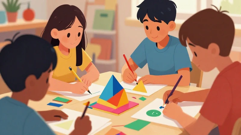 Ilustración vibrante y educativa para niños