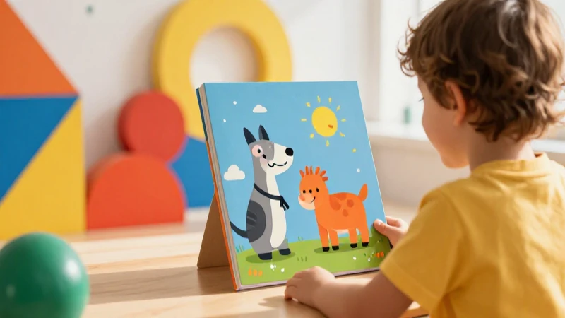 Ilustración educativa vibrante y moderna para niños
