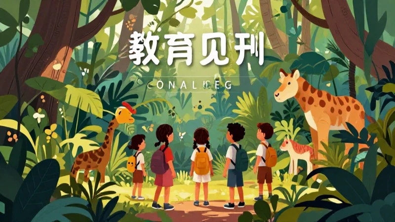 Ilustración vibrante y educativa sobre una selva