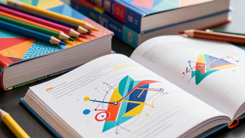 Ilustración educativa moderna, vibrante y técnica