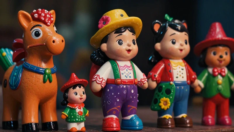 Alibrejas vibrantes, arte folclórico mexicano capturado