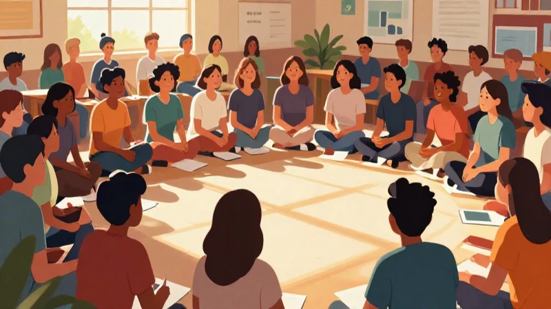 Ilustración educativa vibrante y profesional