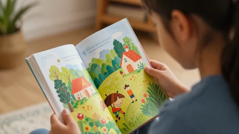 ¡GRACIOSA! La GENTE POBRE y su LIBERTAD en Vaca Alegre 12 Ilustración colorida y suave con niño leyendo