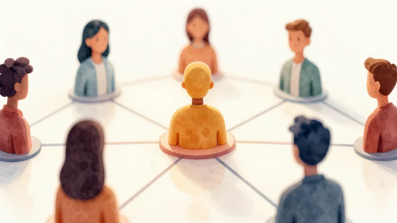 Red global, ilustración cálida y definida