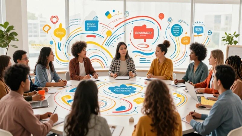 Diversidad cultural comunicada visualmente con estilo académico