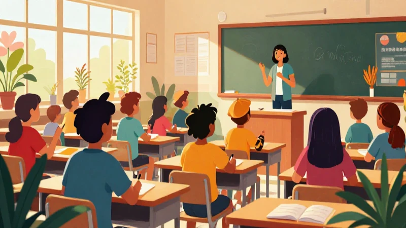 Ilustración académica luminosa y vibrante