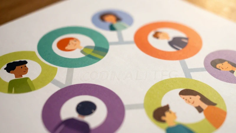 Círculos conectados ilustran ideas luminosas y profesionales