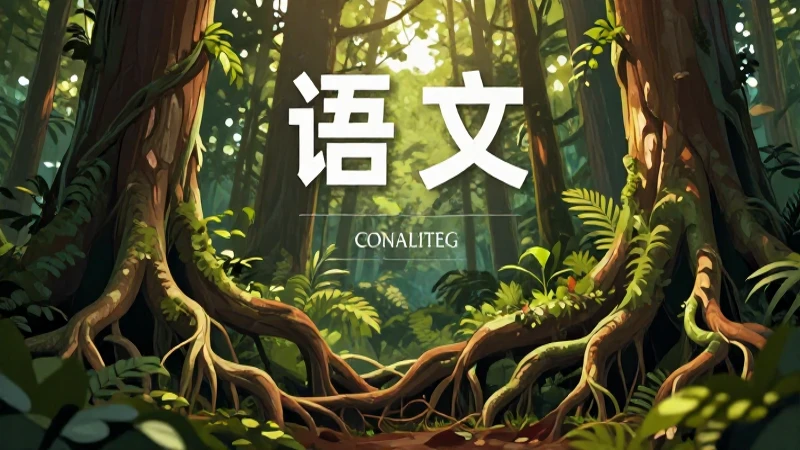 Bosque vibrante y educativo en estilo vectorial