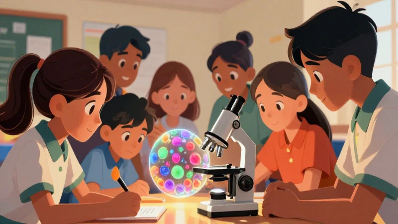 Estudiantes exploran ciencia con microscopio vibrante