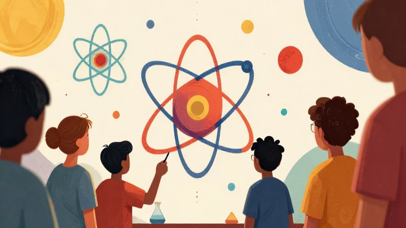 Ilustración vibrante sobre ciencia para estudiantes
