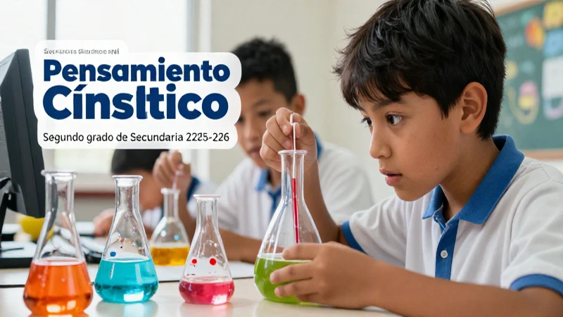Ilustración didáctica sobre ciencia para secundaria