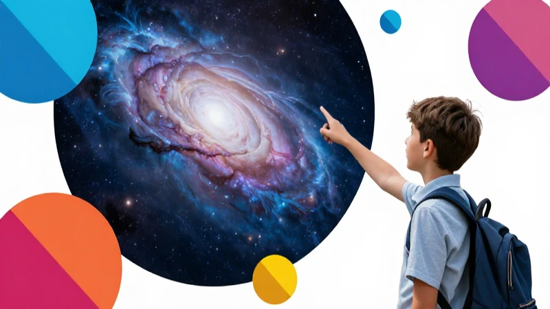 Ilustración moderna: formas geométricas en nebulosa