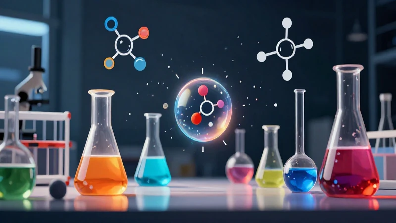 Laboratorio colorido y científico con alta calidad