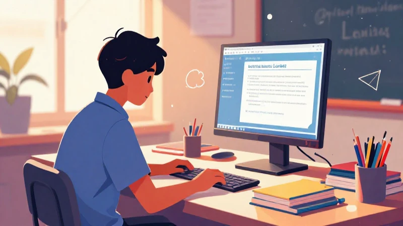 Ilustración vibrante sobre préstamos estudiantiles y estudio