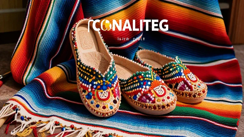 Huaraches mexicanos ilustrados con estilo académico