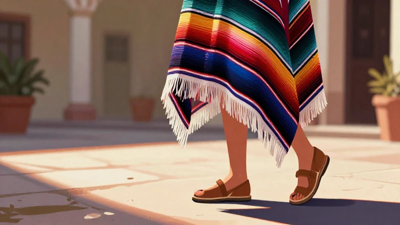 Ilustración mexicana vibrante y detallada