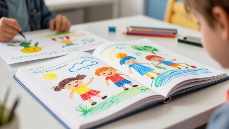 Trazos y palabras Segundo grado de Primaria 2025-2026 22 Aula infantil vibrante y llena de dibujos