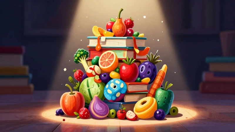 Libro ilustrado vibrante con estilo académico mexicano