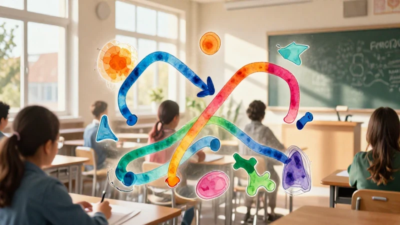 Aula vibrante e inspiradora para el aprendizaje
